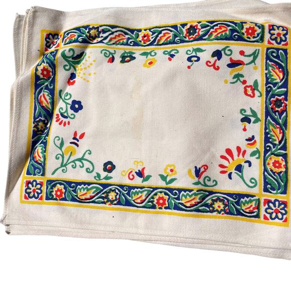 Vintage linen Set small runner 2 large napkins 4 small napkins Dutch - Picture 5 of 9